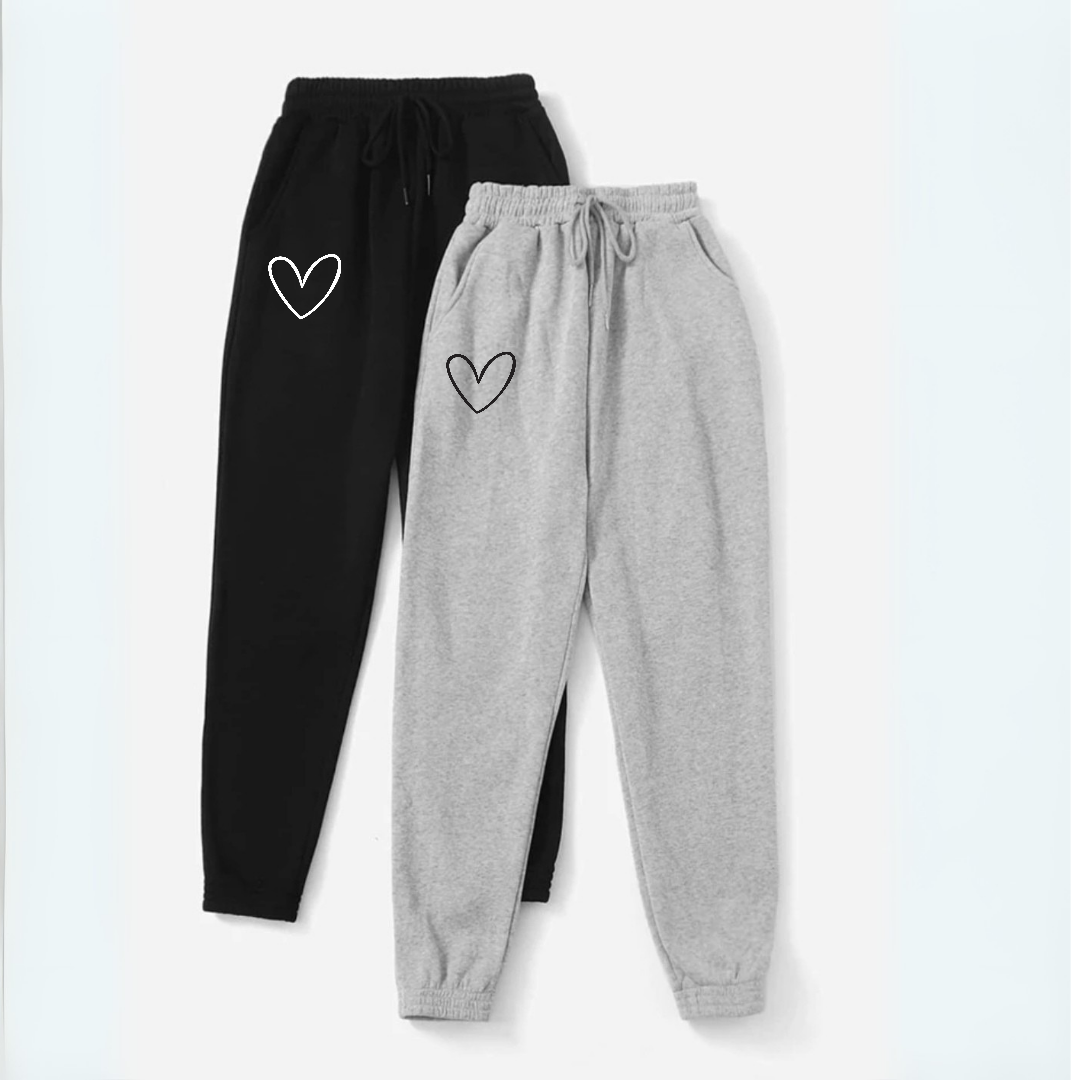 Pack of 2 Fleece Trouser (Heart)