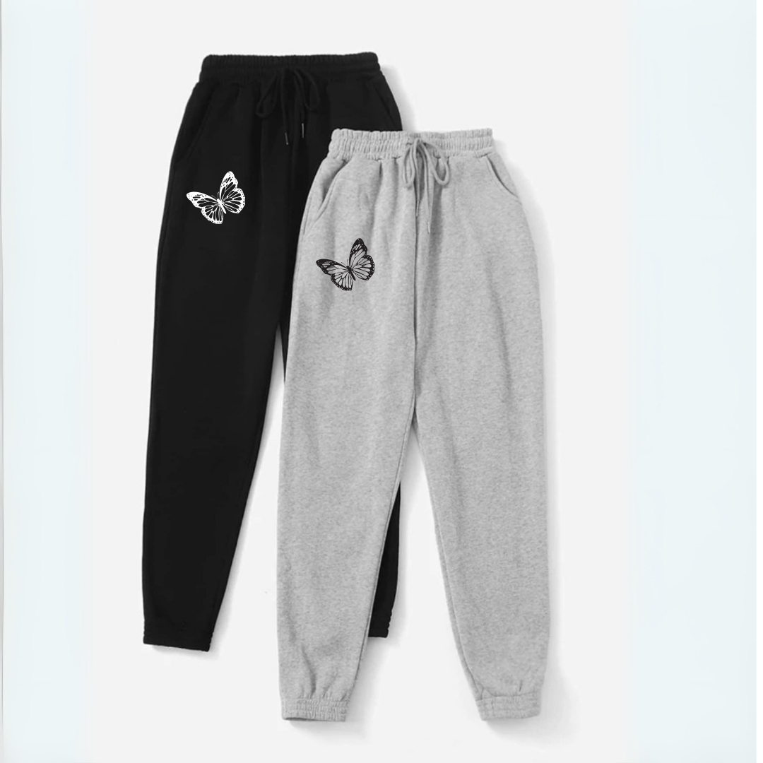 Pack of 2 Fleece Trouser (Butterfly)
