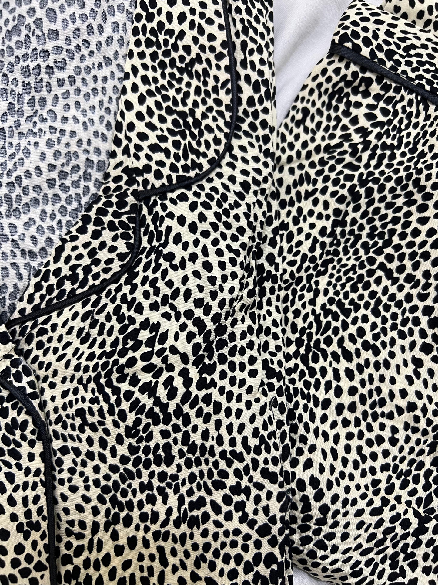 Cobra print summer linen pj suit