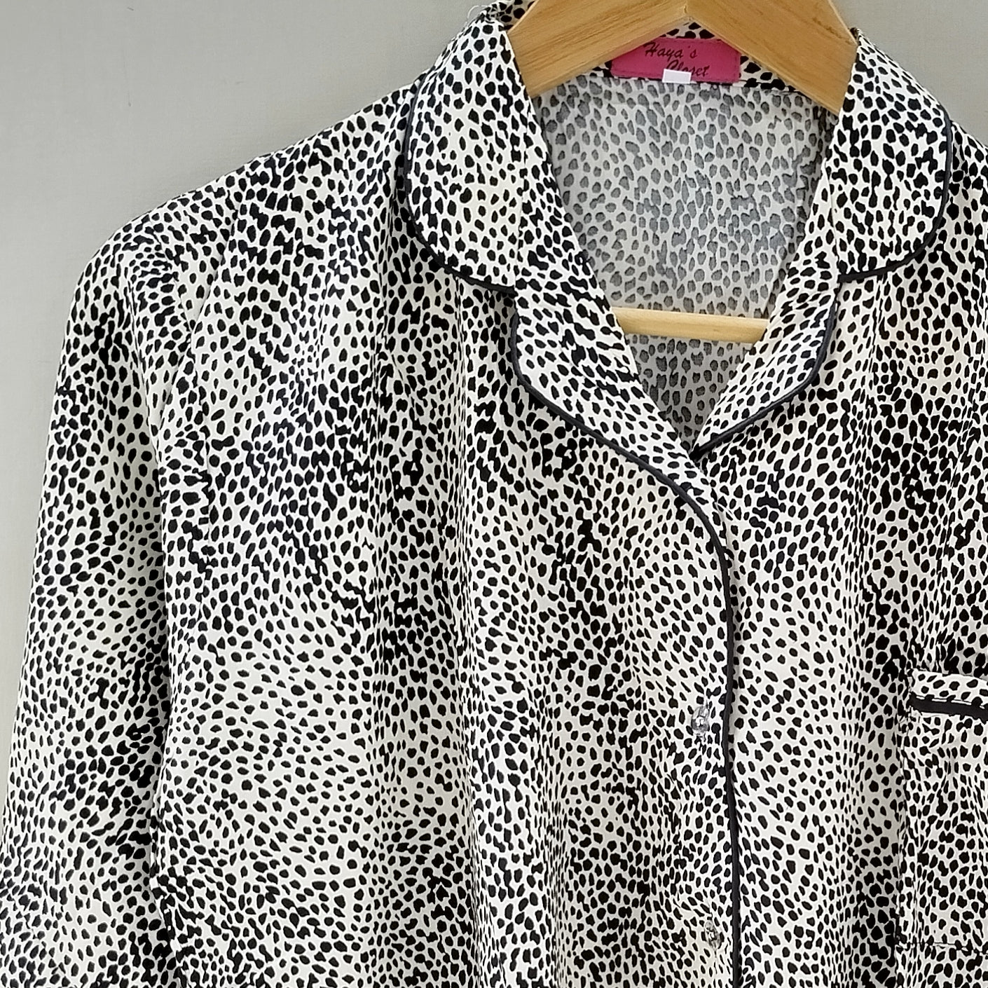 Cobra print summer linen pj suit