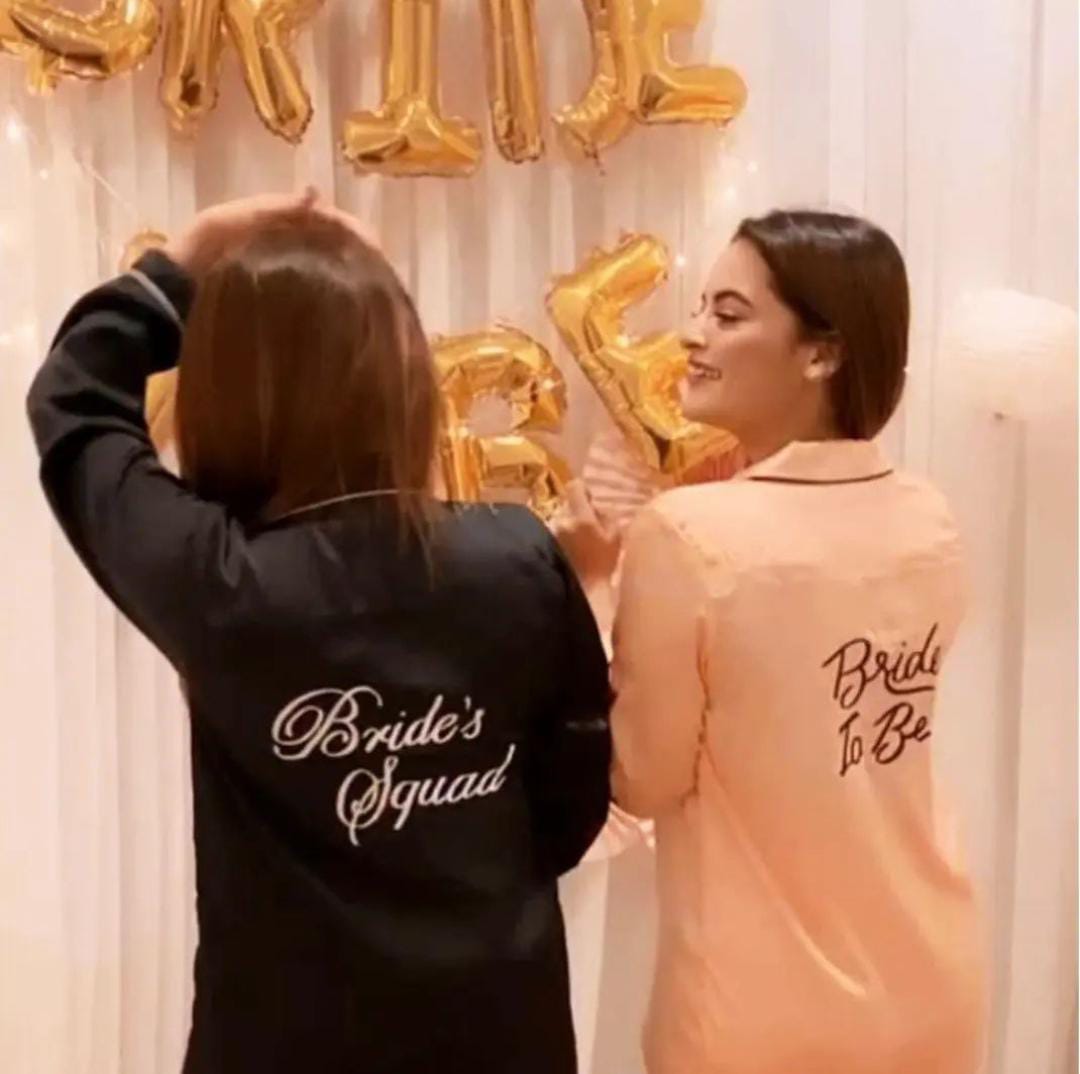 Silk Bridal Shower Pyjamas
