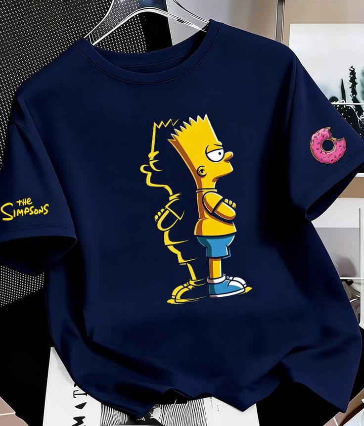 Navy Blue (Simpsons) oversize drop shoulder t-shirt