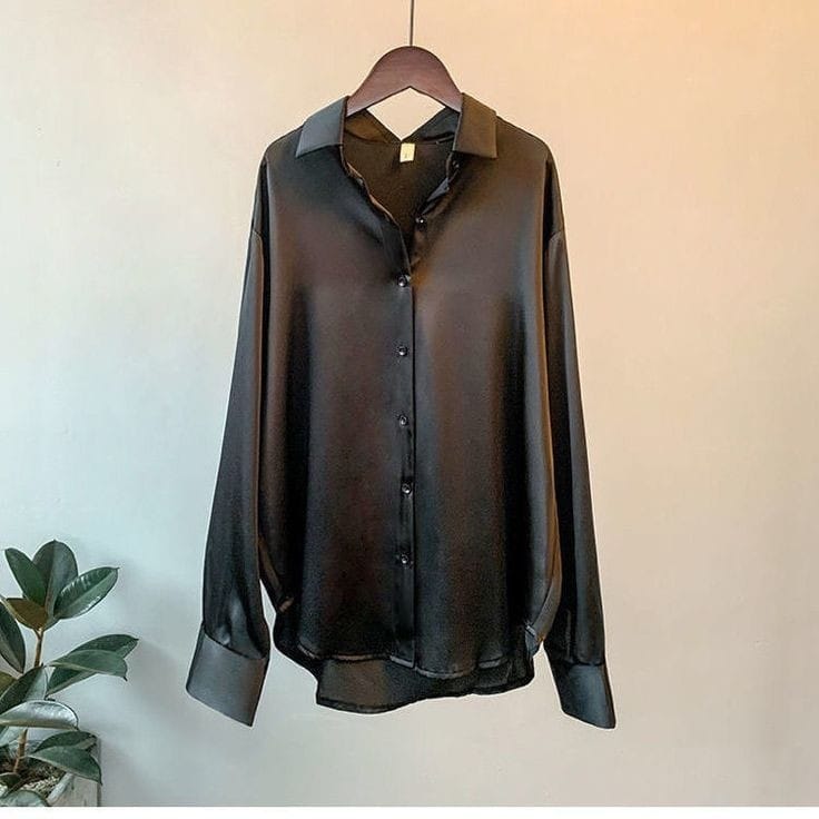 Black Silk Shirt