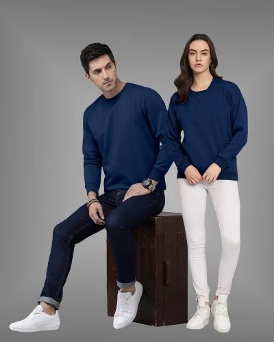 Fleece Favorite: Comfortable Navy Blue Sweatshirt