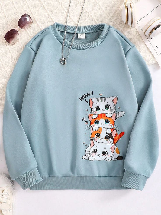 Light Blue (cats) Sweatshirt