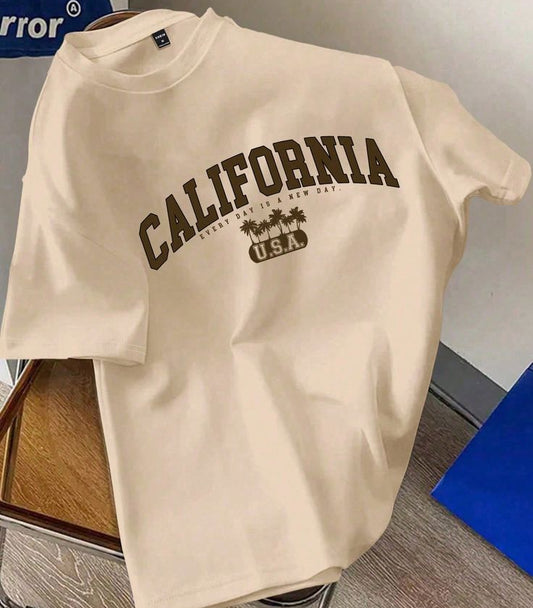 Beige (SKIN) ( CLFRNA ) oversize drop shoulder t-shirts