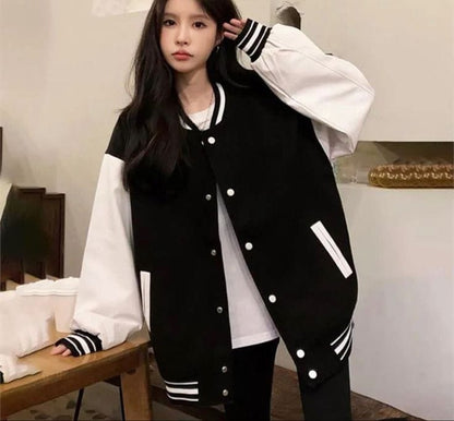 Black Baseball Varsity Jacket