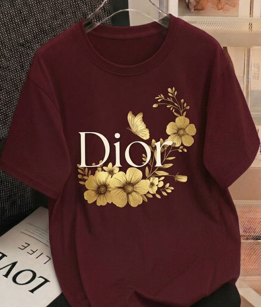 Maroon (Dir) oversize drop shoulder t-shirt