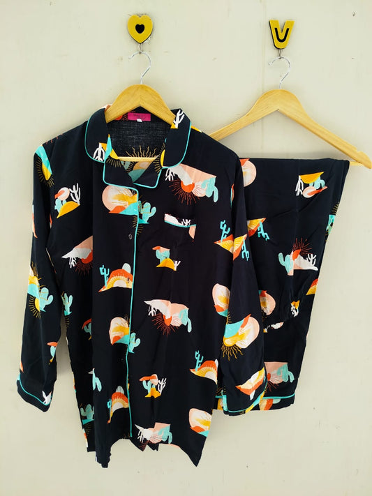 Mountain Pyjamas With Free Scurnchie.