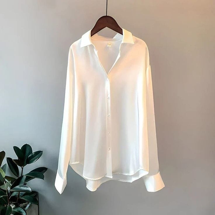 White Silk Shirt