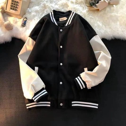 Black Baseball Varsity Jacket