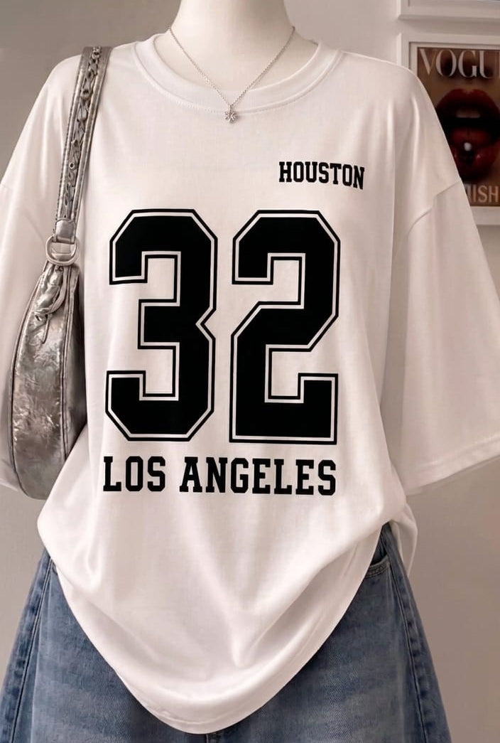 White (32) oversize drop shoulder t-shirt