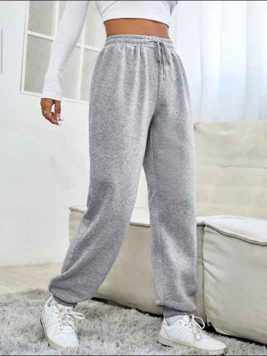 Gray winters fleece sweatpants