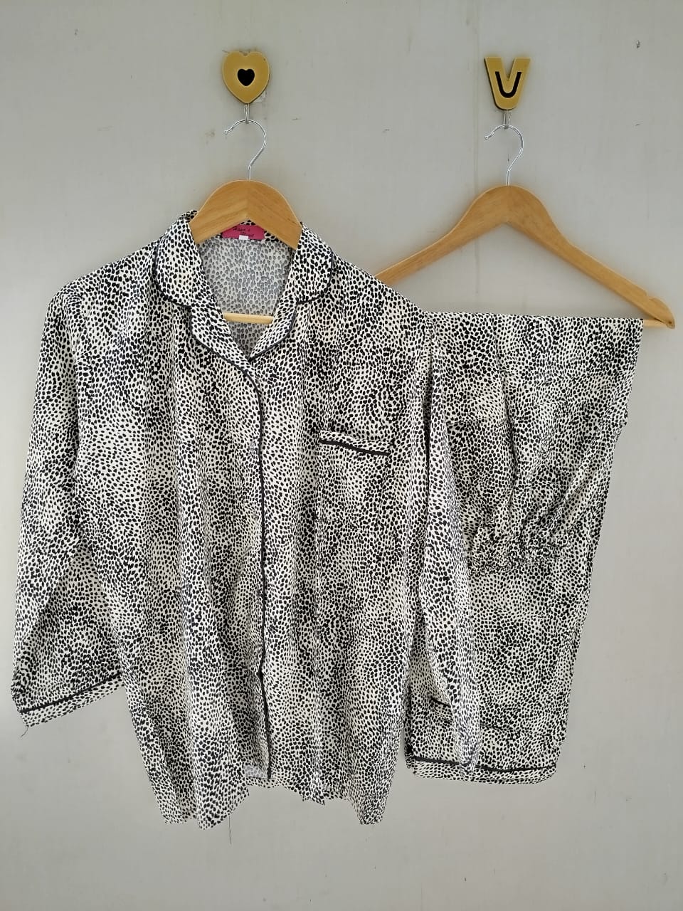Cobra print summer linen pj suit