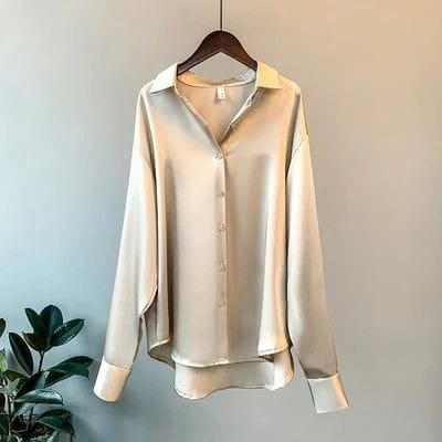 Beige (Gold) Silk Shirt