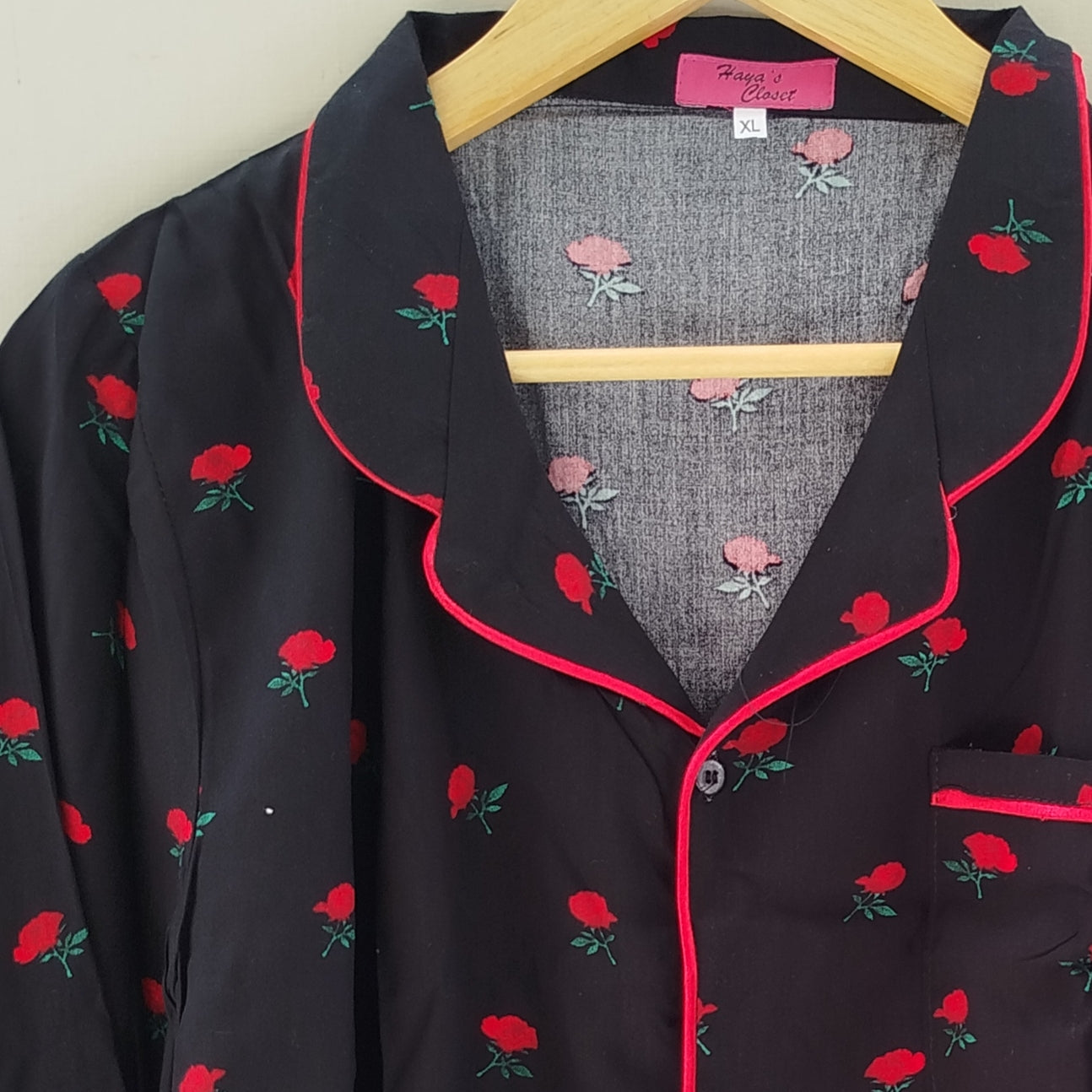 Tiny rose Pyjamas With Free Scurnchi.