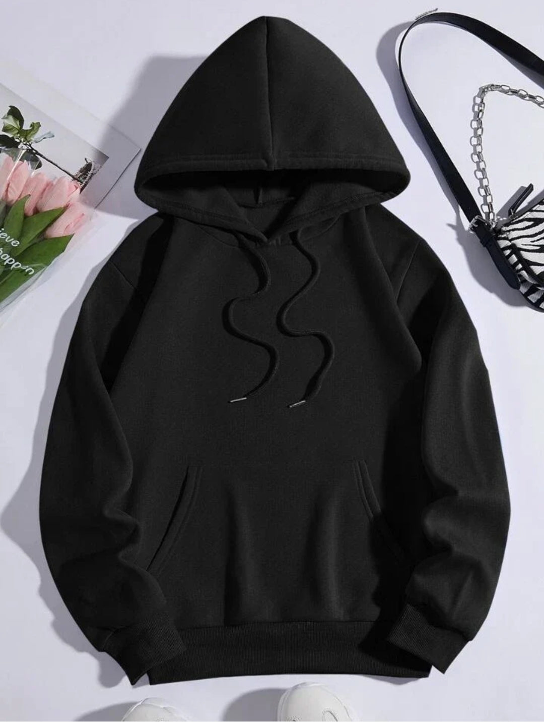 Black Kangaroo Hoodie